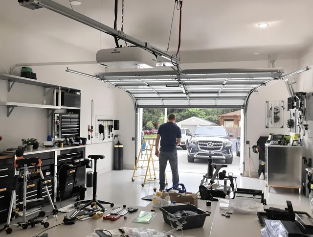 Garage door opener installation by West Warwick Garage Door Repair in West Warwick