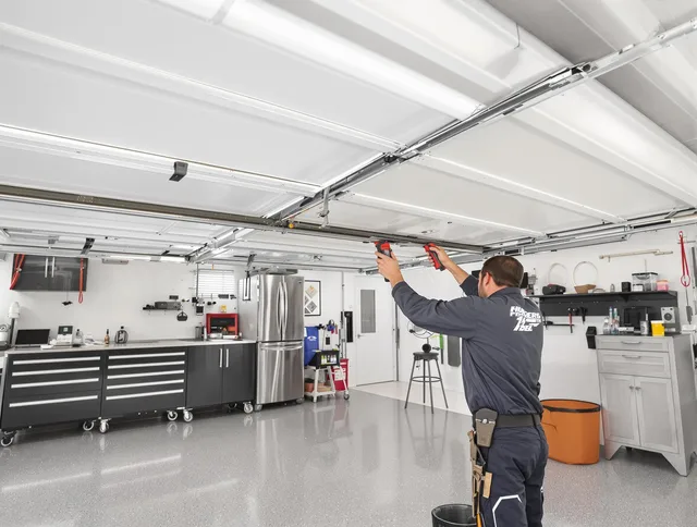 Overhead garage door repair service by West Warwick Garage Door Repair in West Warwick