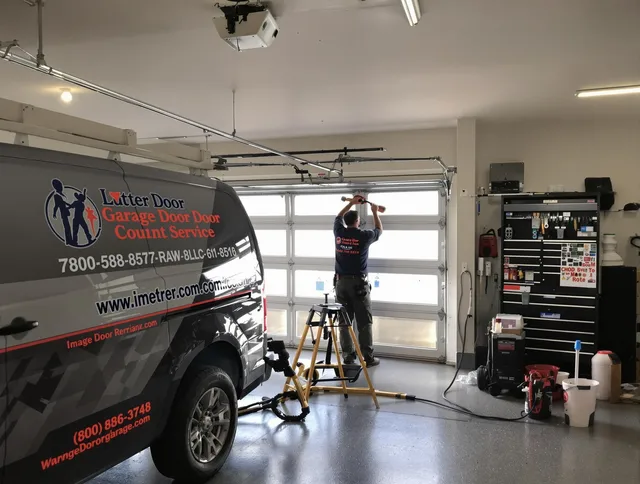 West Warwick Garage Door Repair team performing same-day garage door repair in West Warwick