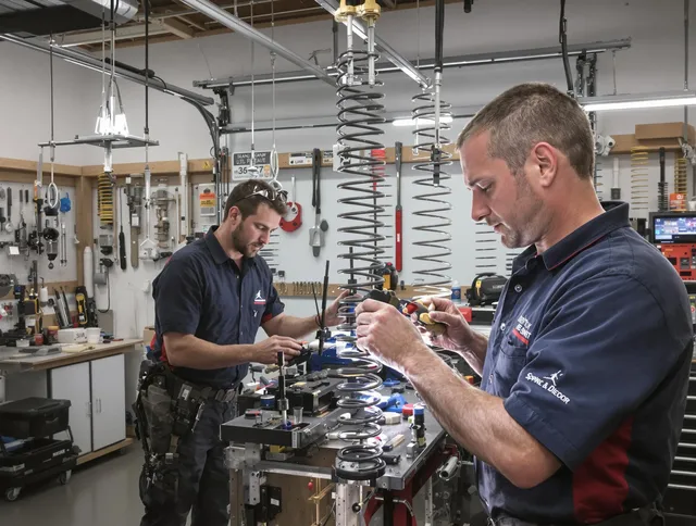Garage door spring repair service by West Warwick Garage Door Repair in West Warwick